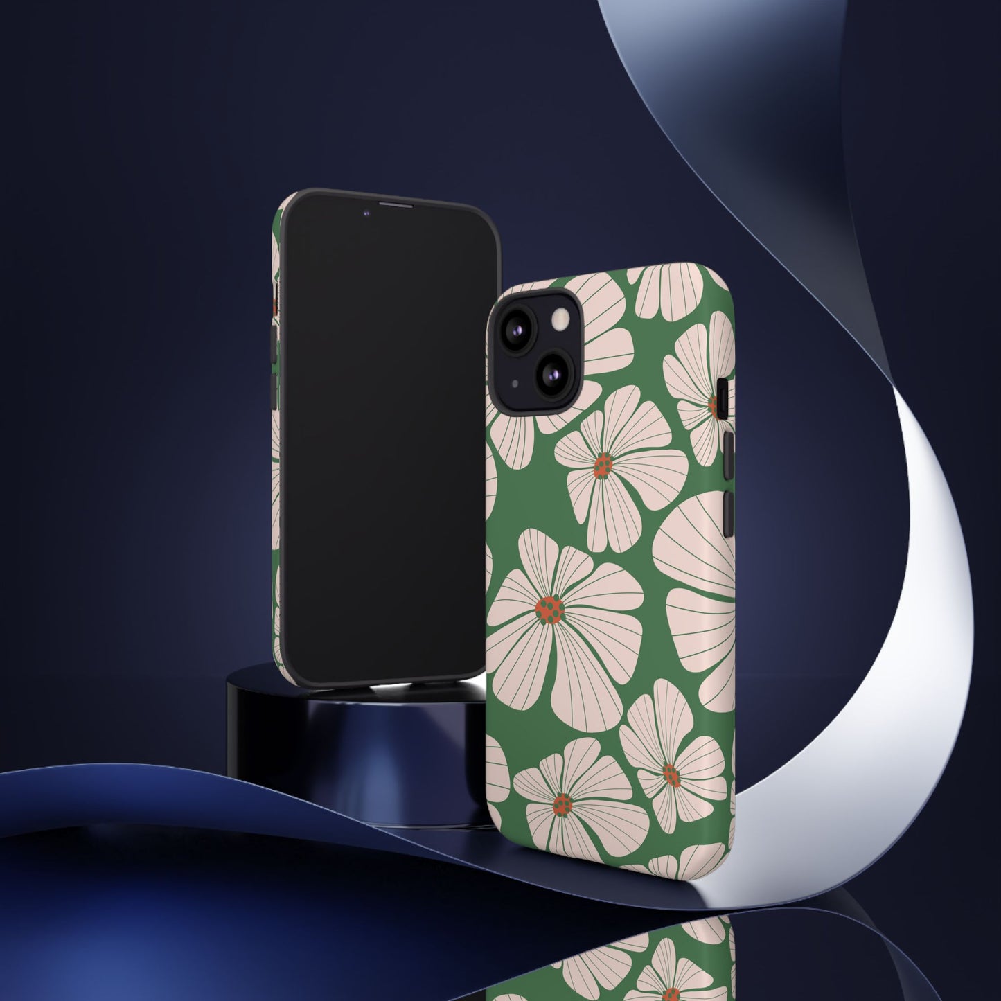 Retro Floral Abstract Phone Case – Vintage 70s & 80s Aesthetic for iPhone & Samsung - JGUS