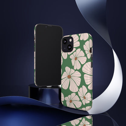 Retro Floral Abstract Phone Case – Vintage 70s & 80s Aesthetic for iPhone & Samsung - JGUS