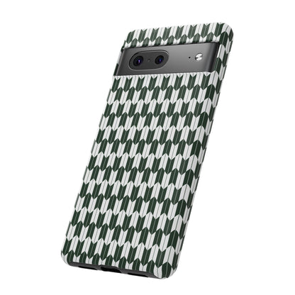 Green Harmony Geometric Phone Case – Durable, Slim, and MagSafe Compatible - JGUS