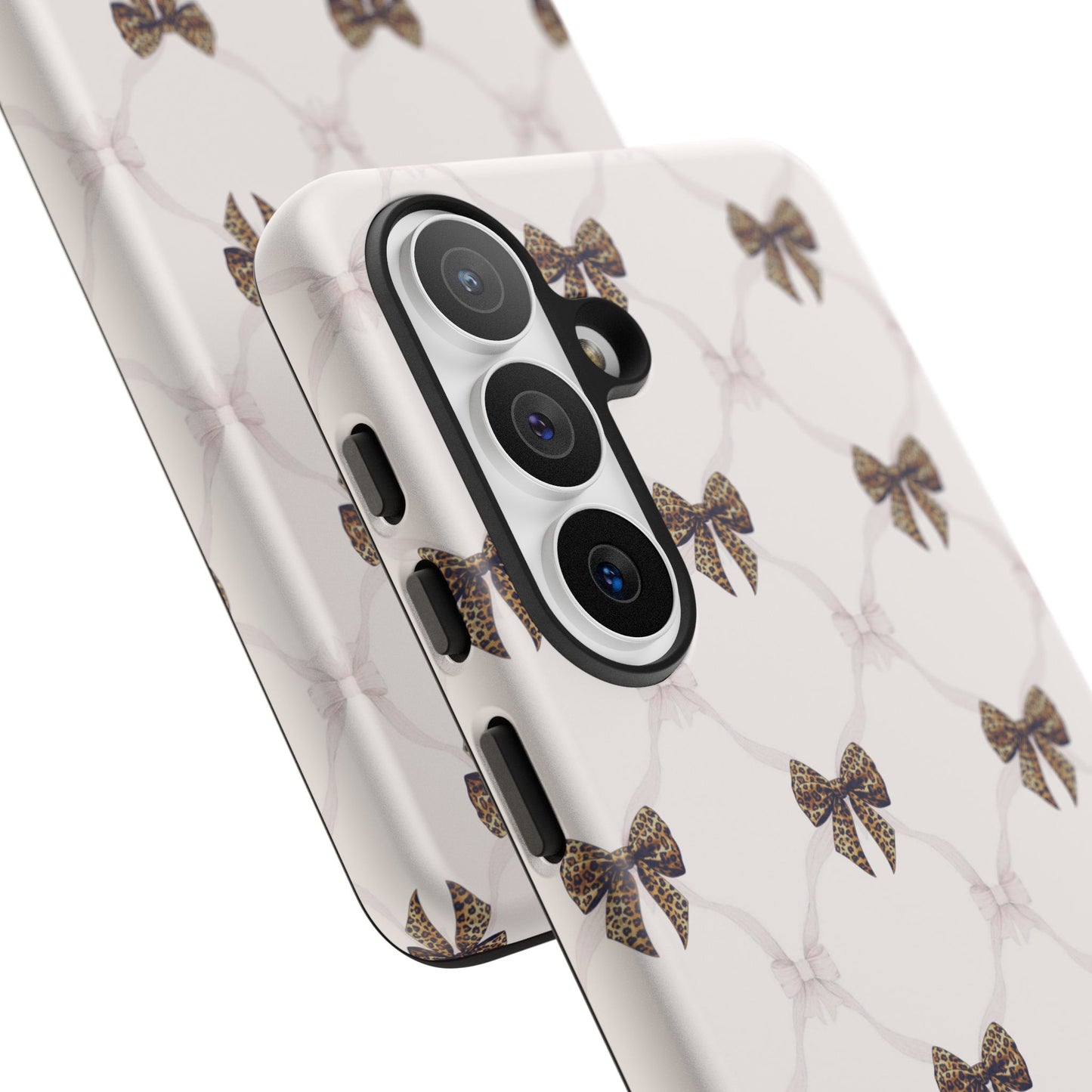 Chic Bow Pattern Phone Case | Elegant Clear Protective Case | Stylish iPhone & Samsung Cover - JGUS