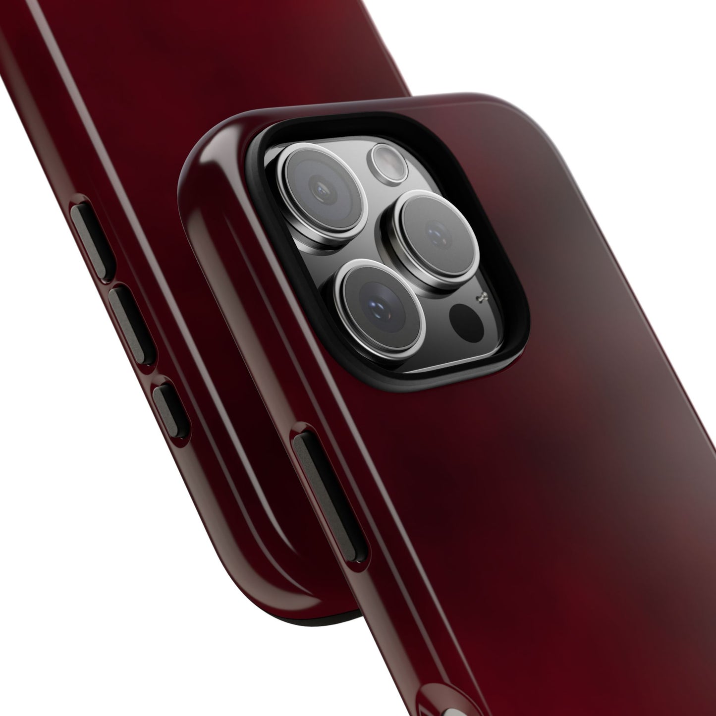 Vintage Burgundy Cherry Phone Case – Elegant Floral Design for iPhone 17 & Samsung Galaxy | Tough Protective Cover - JGUS