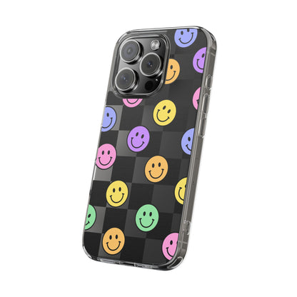 Happy Vibes Clear Phone Case