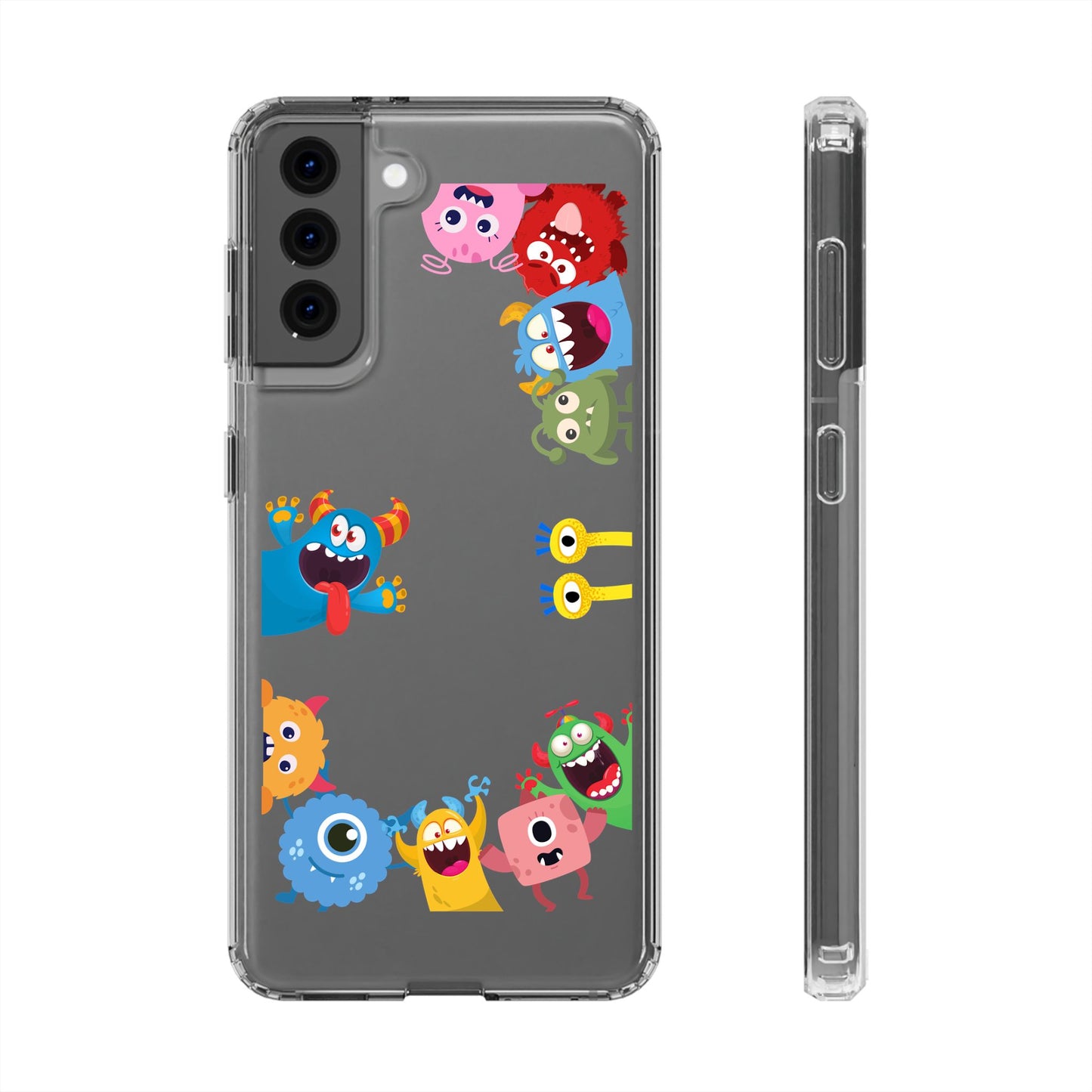 Monster Party Clear Phone Case