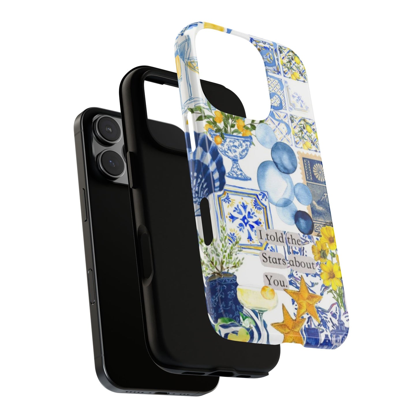 Lemon summertime collage Phone Case