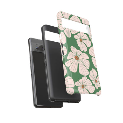 Retro Floral Abstract Phone Case – Vintage 70s & 80s Aesthetic for iPhone & Samsung - JGUS