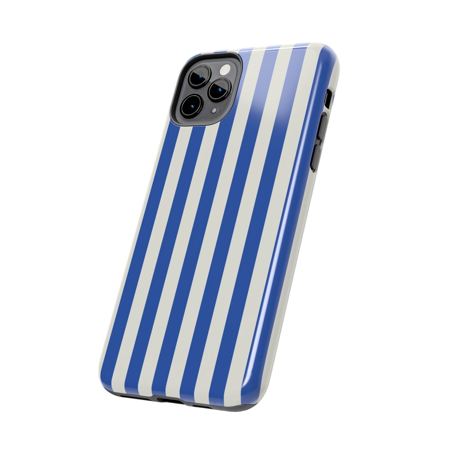 Blue White Striped Phone Case