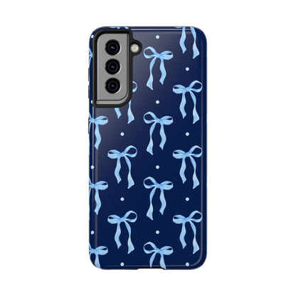 Bows and Blues Phone Case – Cute & Durable Bow Print Case for iPhone & Samsung