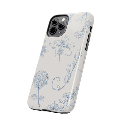 Jasmine Sketch Phone Case – Artistic Design, Slim, Durable & MagSafe Compatible