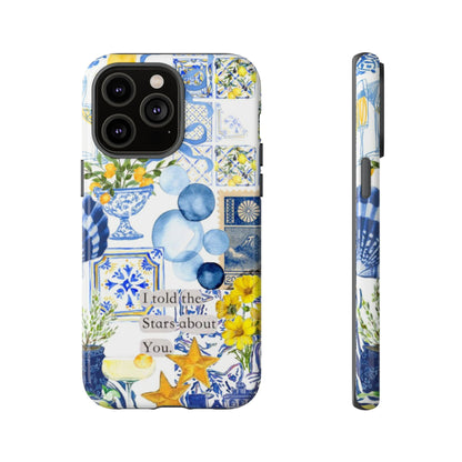 Lemon summertime collage Phone Case