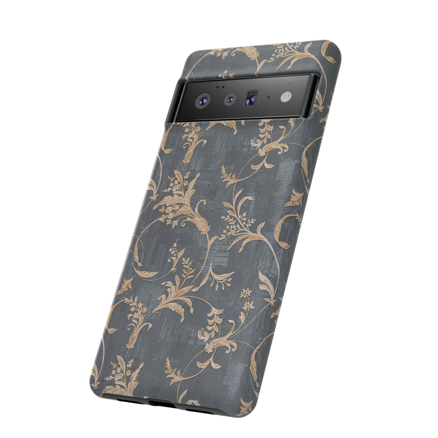 Old-Fashioned Flower Phone Case – Aesthetic Protective Cover for iPhone & Samsung - JGUS