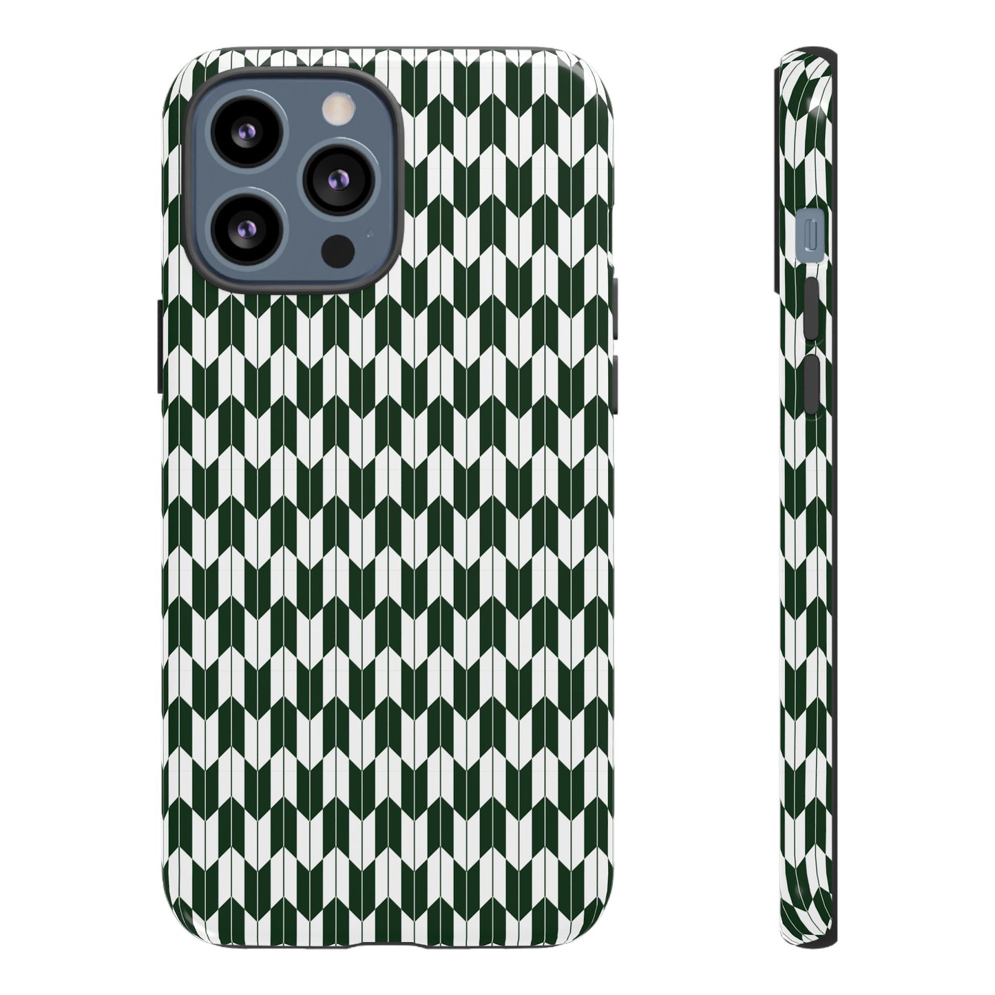 Green Harmony Geometric Phone Case – Durable, Slim, and MagSafe Compatible - JGUS
