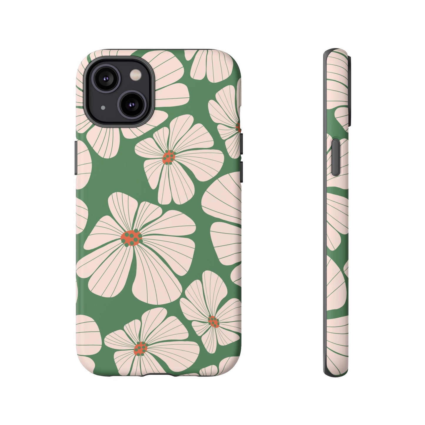 Retro Floral Abstract Phone Case – Vintage 70s & 80s Aesthetic for iPhone & Samsung - JGUS