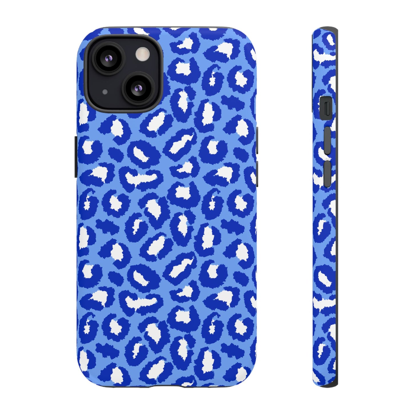 Leopard Vibes - Blue Edition Phone Case for iPhone & Samsung - Stylish & Durable Animal Print Case - JGUS