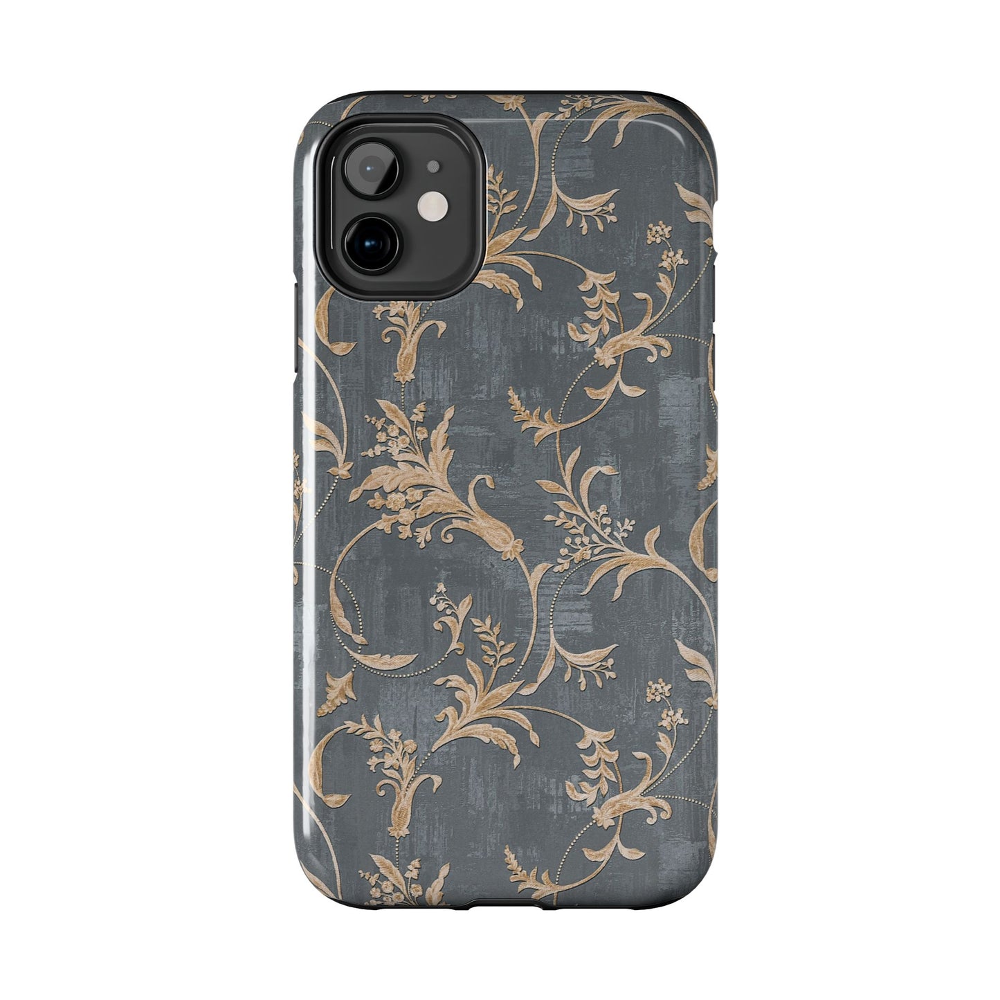 Old-Fashioned Flower Phone Case – Aesthetic Protective Cover for iPhone & Samsung