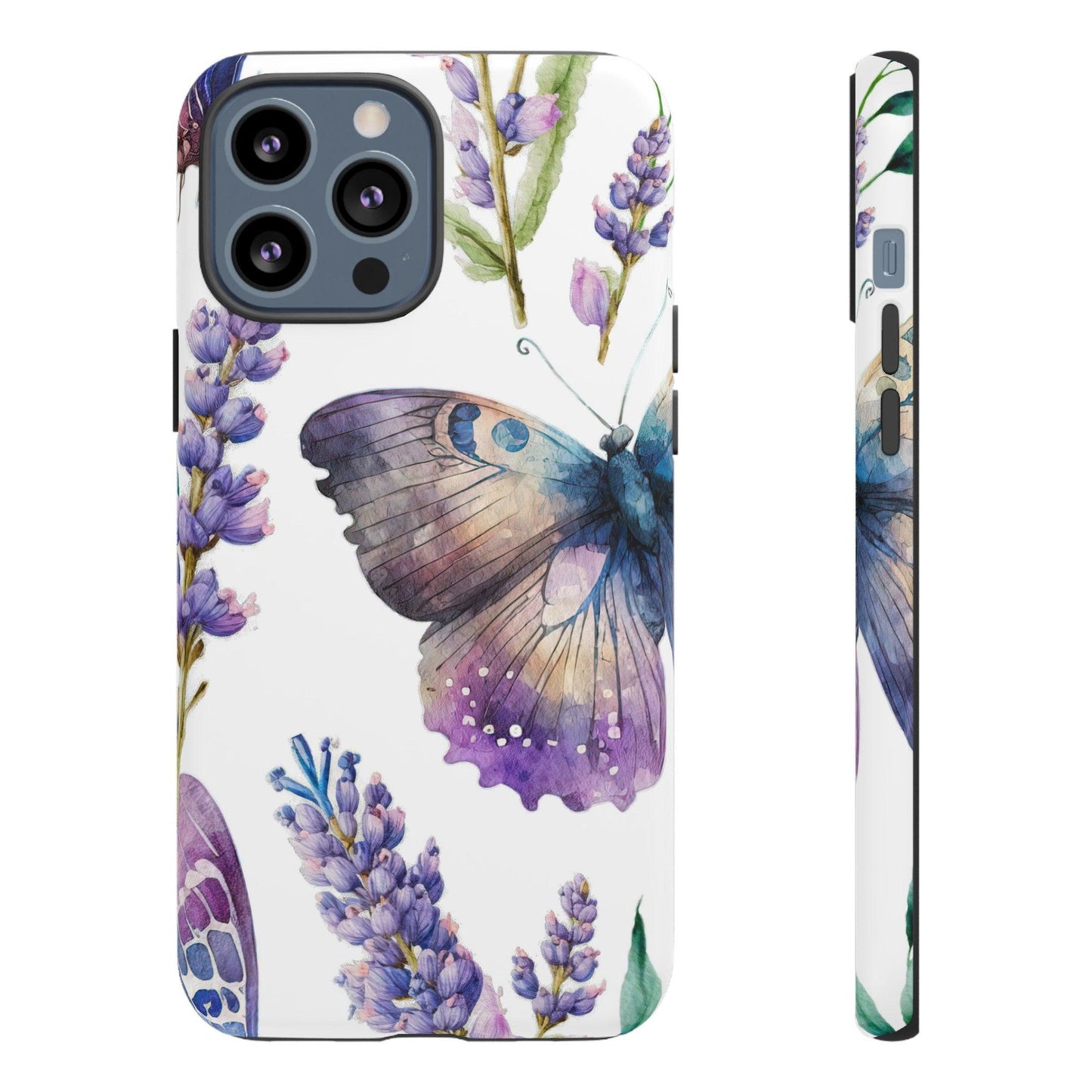 Lavender Butterfly Protective Phone Case