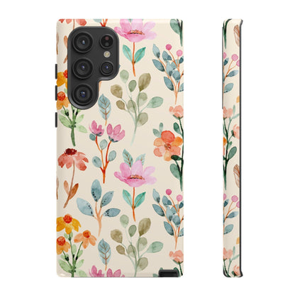 Petal Splash Watercolor Symphony Phone Case