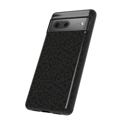 Retro Geometric Vibes Phone Case – 80s 90s Vintage Abstract Pattern for iPhone & Samsung - JGUS