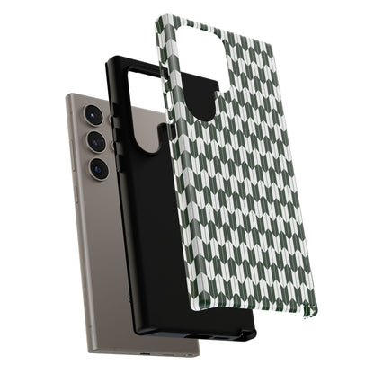 Green Harmony Geometric Phone Case – Durable, Slim, and MagSafe Compatible - JGUS