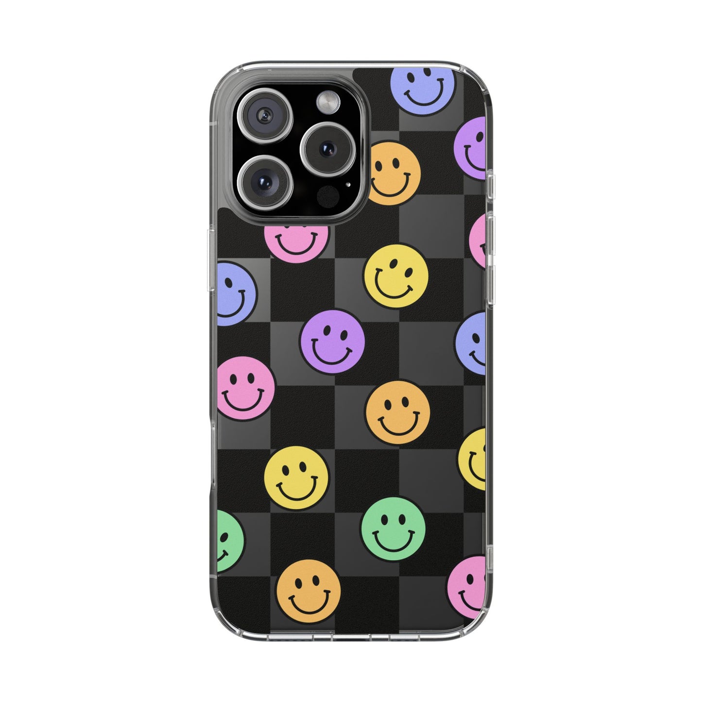 Happy Vibes Clear Phone Case