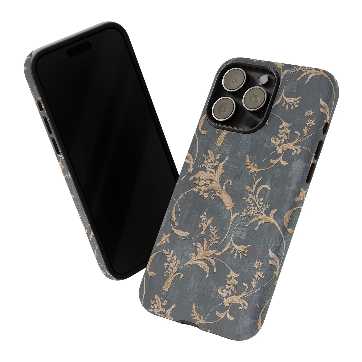 Old-Fashioned Flower Phone Case – Aesthetic Protective Cover for iPhone & Samsung - JGUS