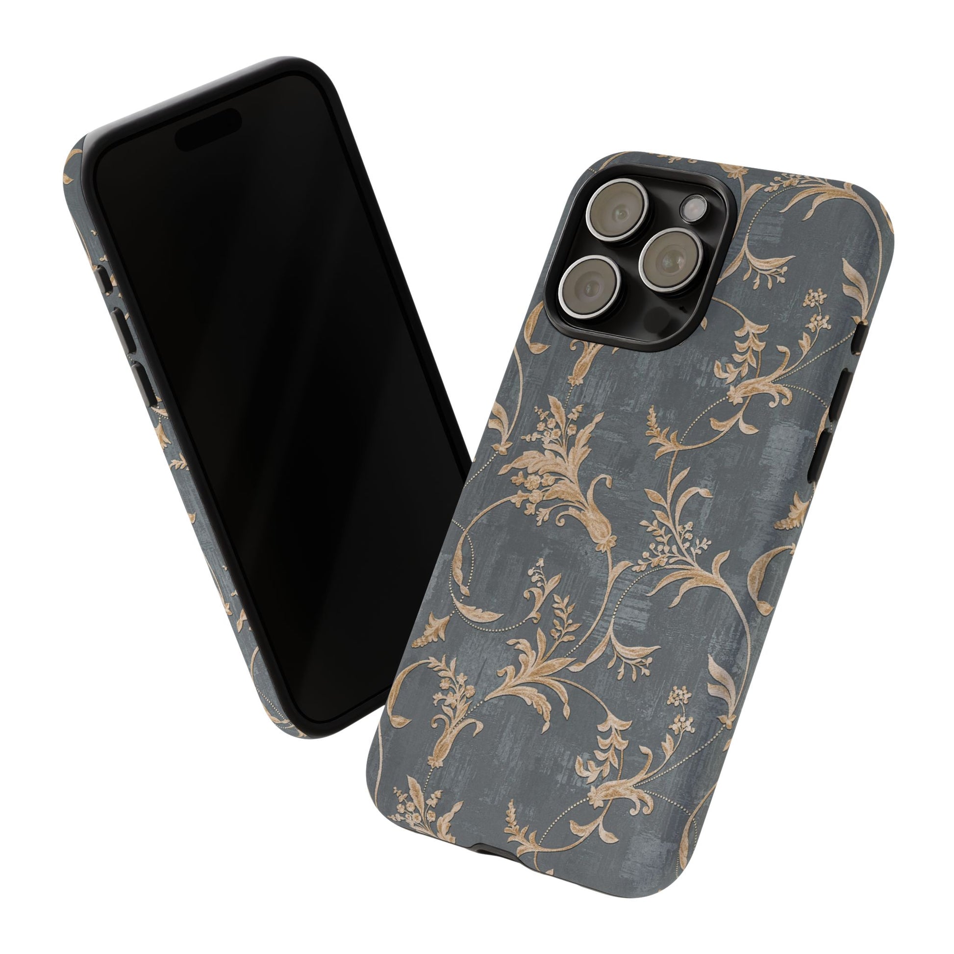 Old-Fashioned Flower Phone Case – Aesthetic Protective Cover for iPhone & Samsung - JGUS