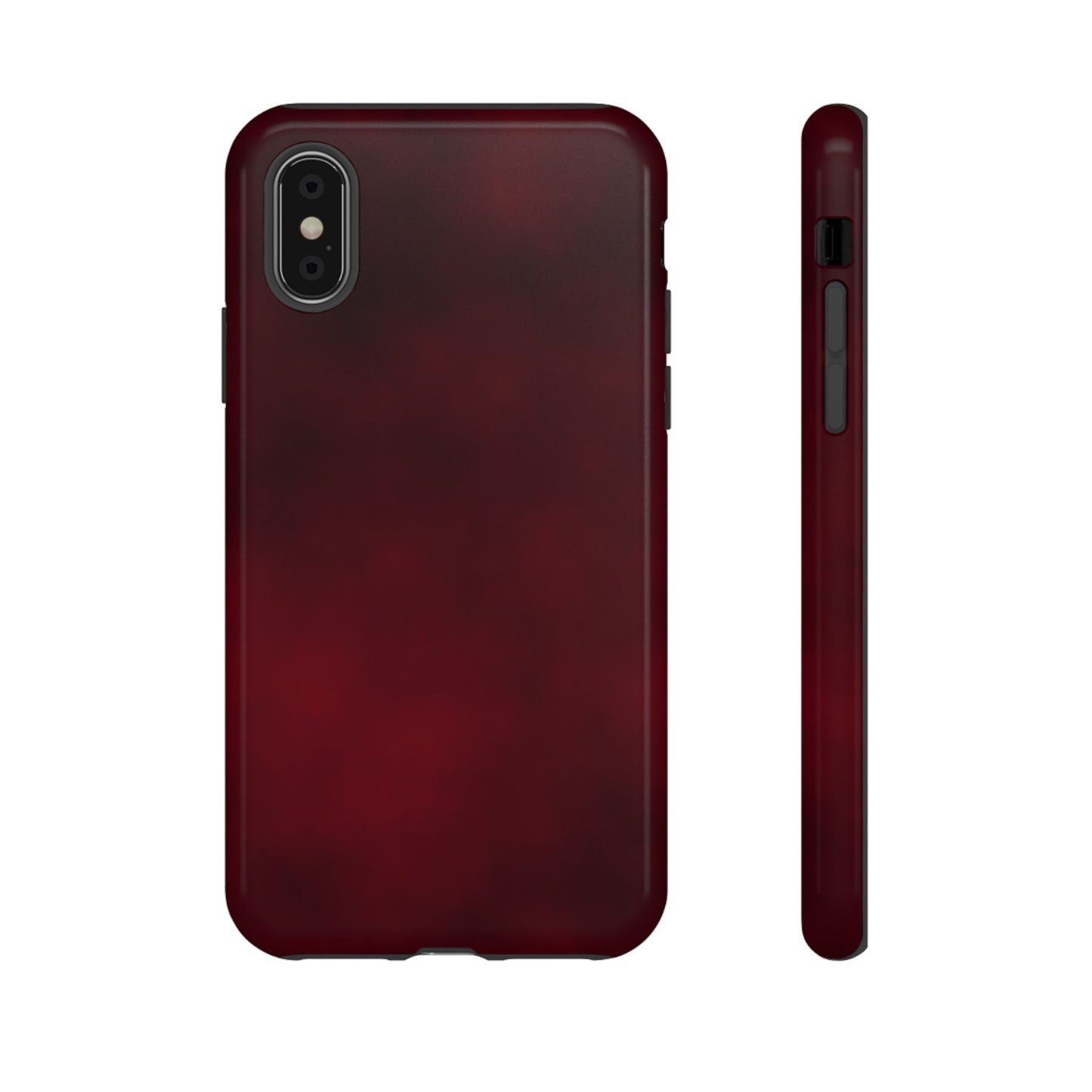 Vintage Burgundy Cherry Phone Case – Elegant Floral Design for iPhone 17 & Samsung Galaxy | Tough Protective Cover - JGUS