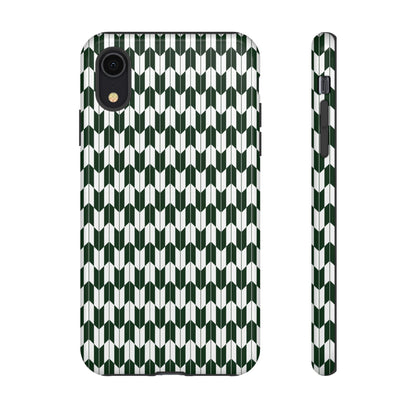 Green Harmony Geometric Phone Case – Durable, Slim, and MagSafe Compatible - JGUS