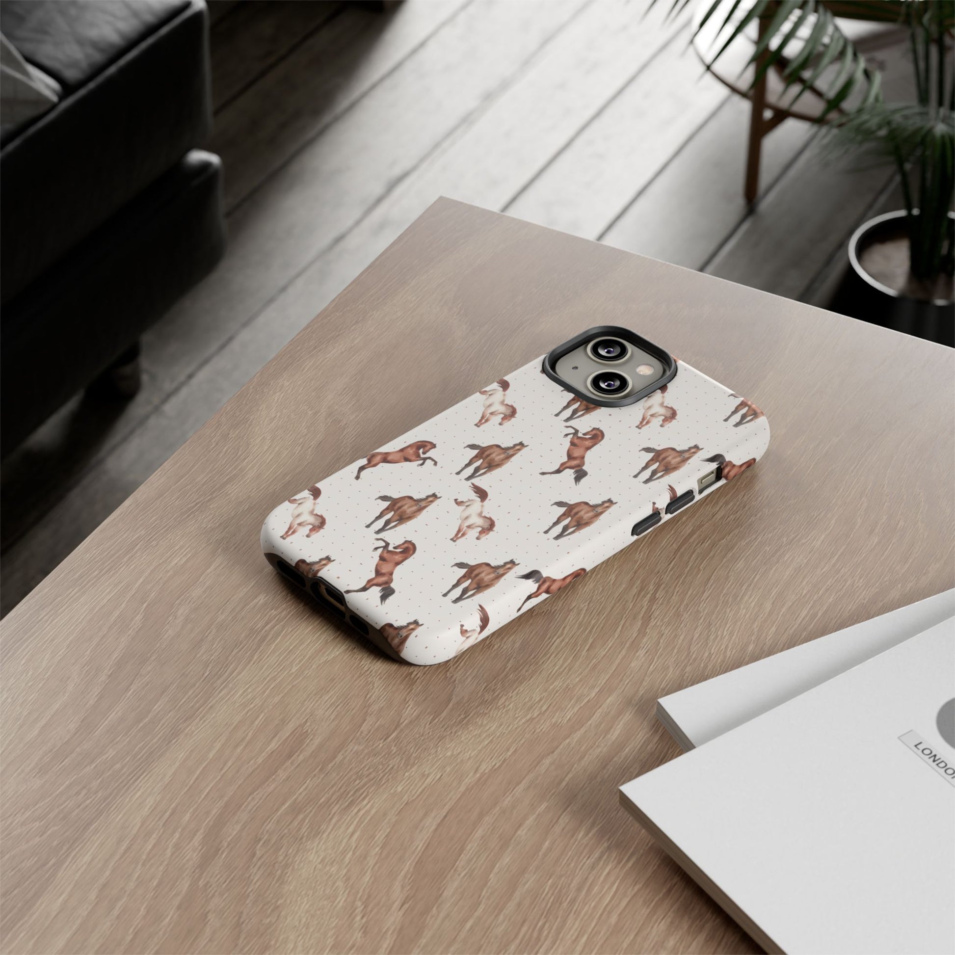 Wild Mustang Horse Pattern Phone Case – Stylish, Protective & Eco-Friendly - JGUS