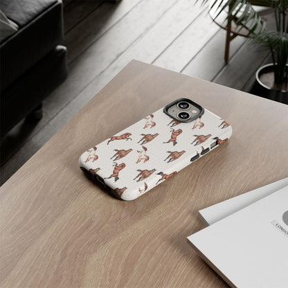 Wild Mustang Horse Pattern Phone Case – Stylish, Protective & Eco-Friendly - JGUS