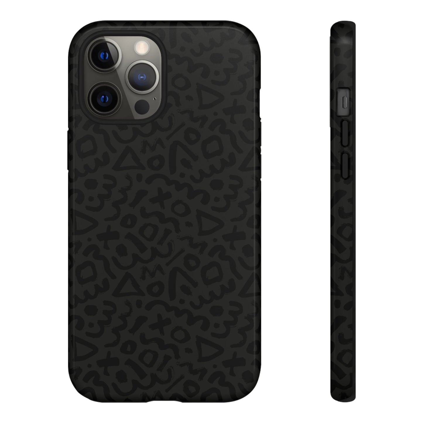 Retro Geometric Vibes Phone Case – 80s 90s Vintage Abstract Pattern for iPhone & Samsung - JGUS
