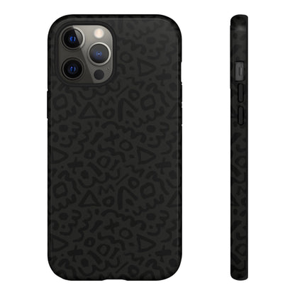 Retro Geometric Vibes Phone Case – 80s 90s Vintage Abstract Pattern for iPhone & Samsung - JGUS