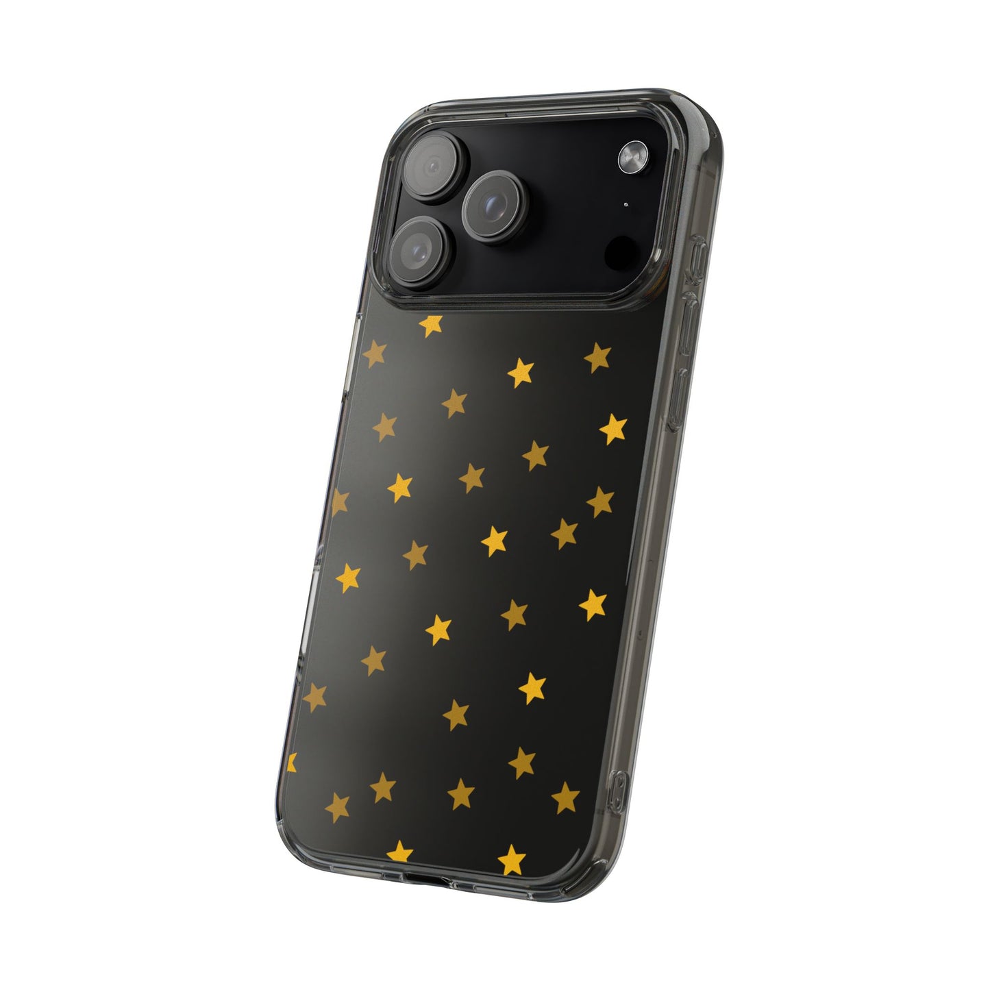 Yellow Stars Clear Phone Case