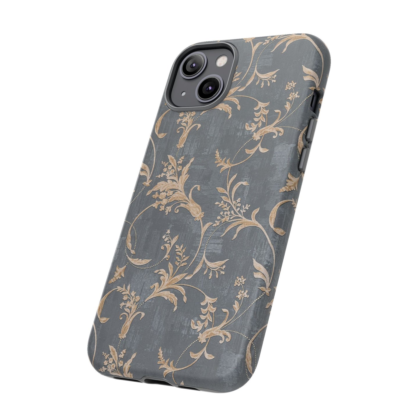 Old-Fashioned Flower Phone Case – Aesthetic Protective Cover for iPhone & Samsung - JGUS