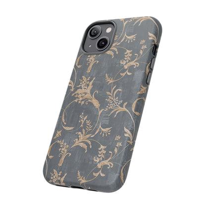 Old-Fashioned Flower Phone Case – Aesthetic Protective Cover for iPhone & Samsung - JGUS