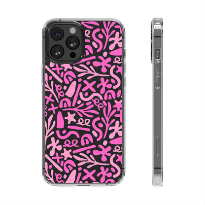 Abstract Vibes Clear Phone Case