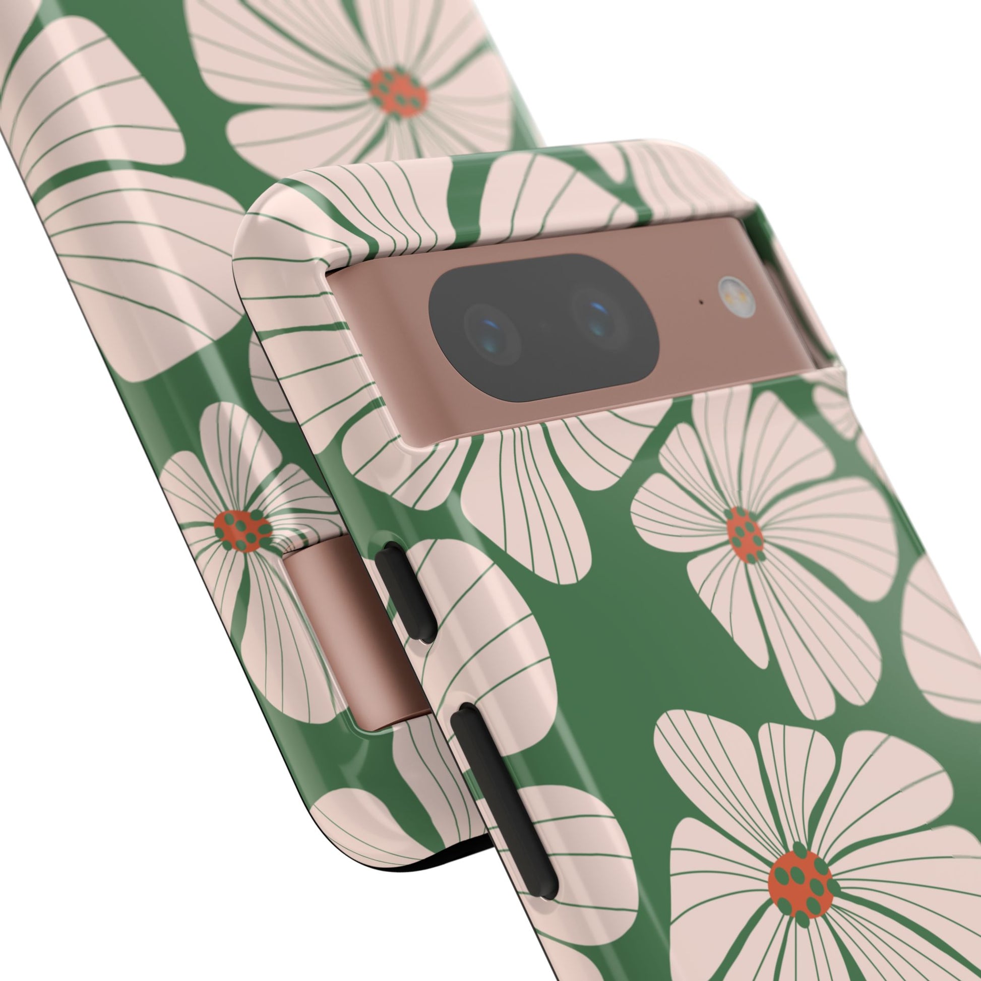 Retro Floral Abstract Phone Case – Vintage 70s & 80s Aesthetic for iPhone & Samsung - JGUS
