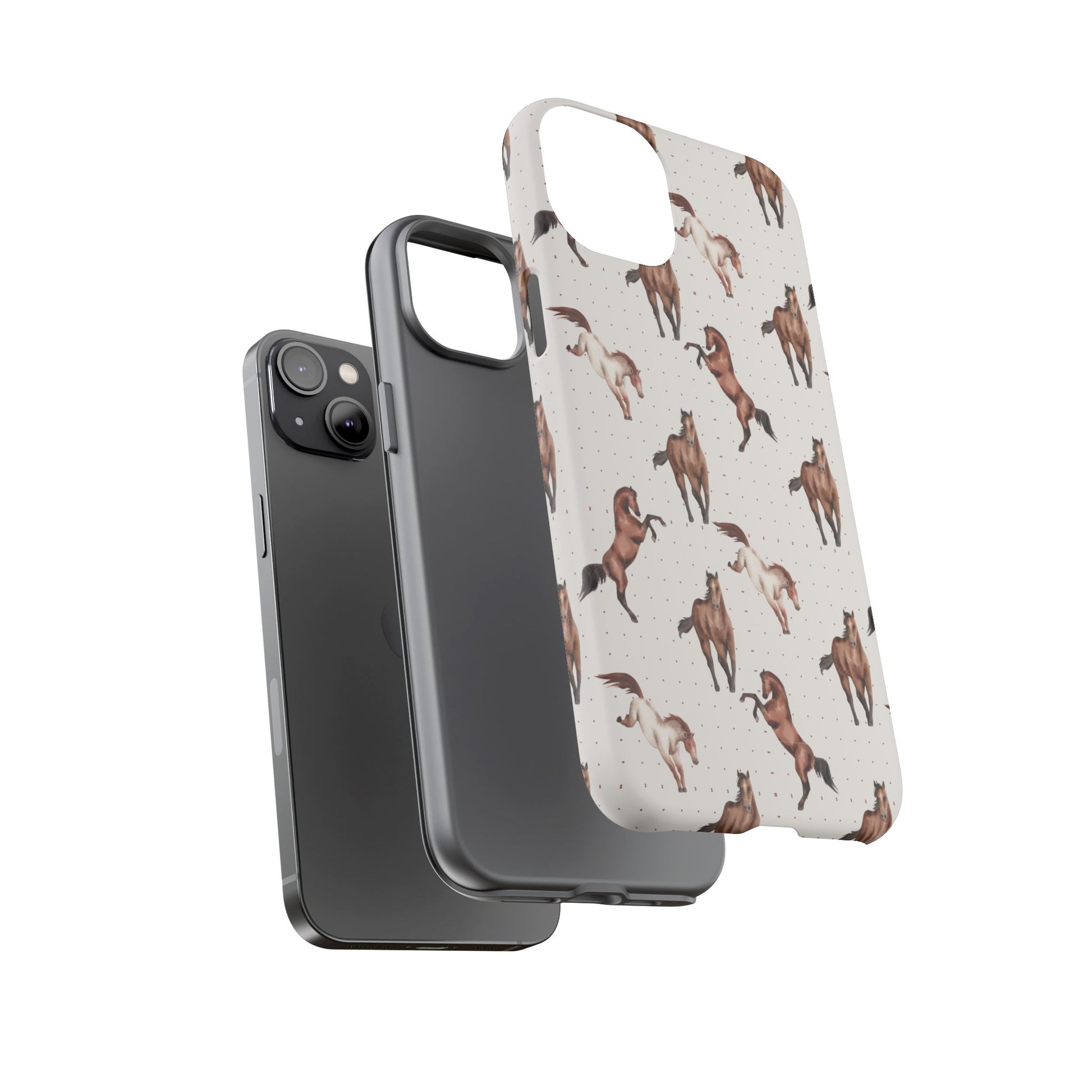 Wild Mustang Horse Pattern Phone Case – Stylish, Protective & Eco-Friendly - JGUS