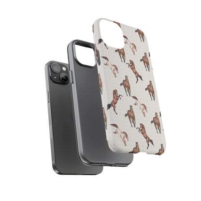Wild Mustang Horse Pattern Phone Case – Stylish, Protective & Eco-Friendly - JGUS