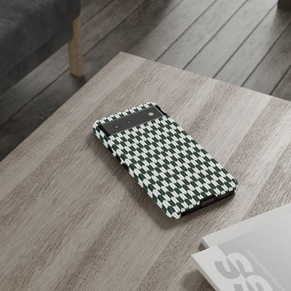 Green Harmony Geometric Phone Case – Durable, Slim, and MagSafe Compatible - JGUS