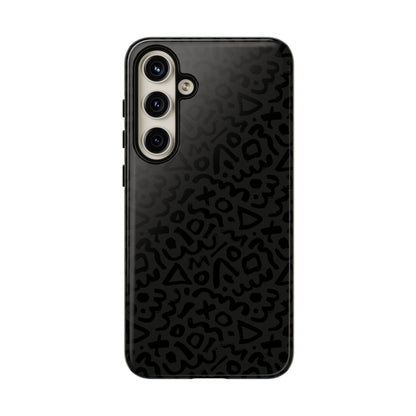 Retro Geometric Vibes Phone Case – 80s 90s Vintage Abstract Pattern for iPhone & Samsung - JGUS