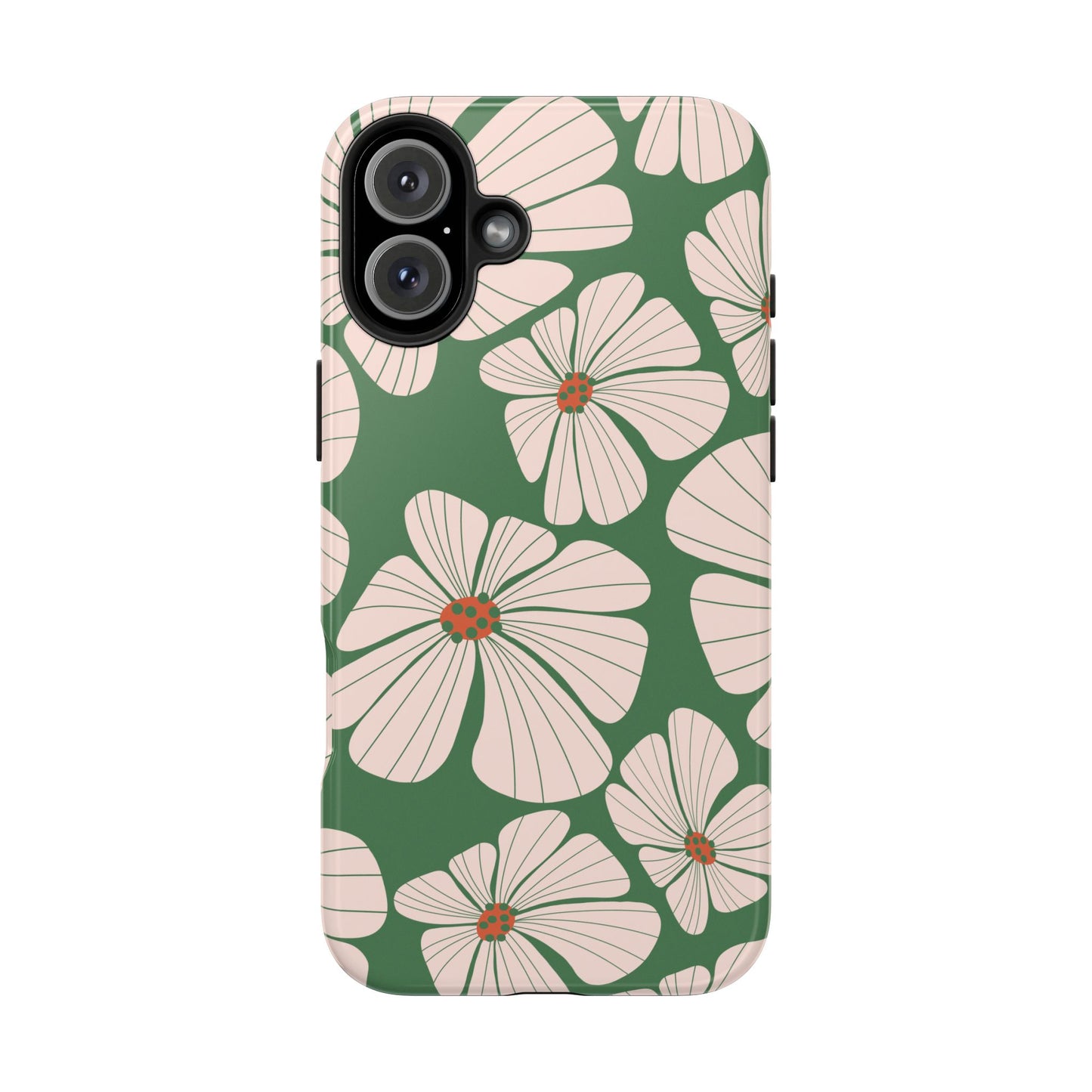 Retro Floral Abstract Phone Case – Vintage 70s & 80s Aesthetic for iPhone & Samsung