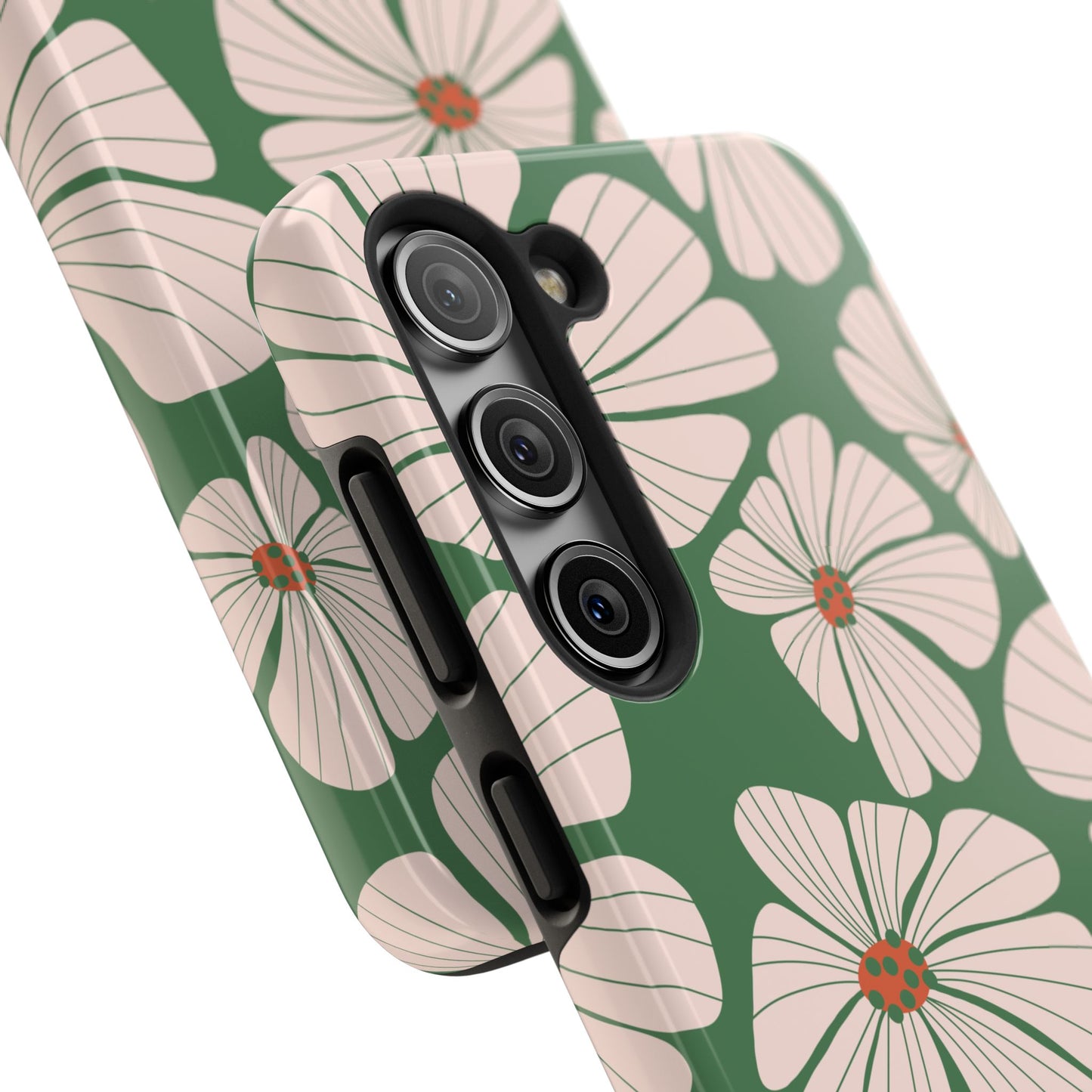 Retro Floral Abstract Phone Case – Vintage 70s & 80s Aesthetic for iPhone & Samsung