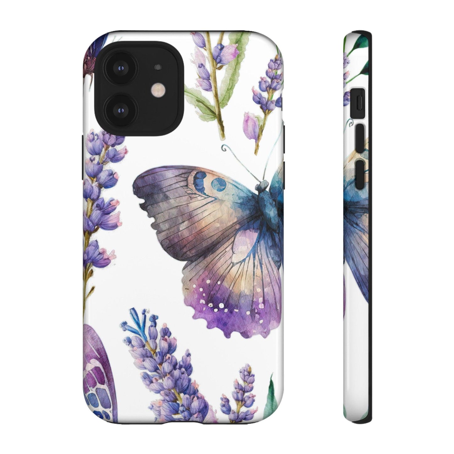 Lavender Butterfly Protective Phone Case