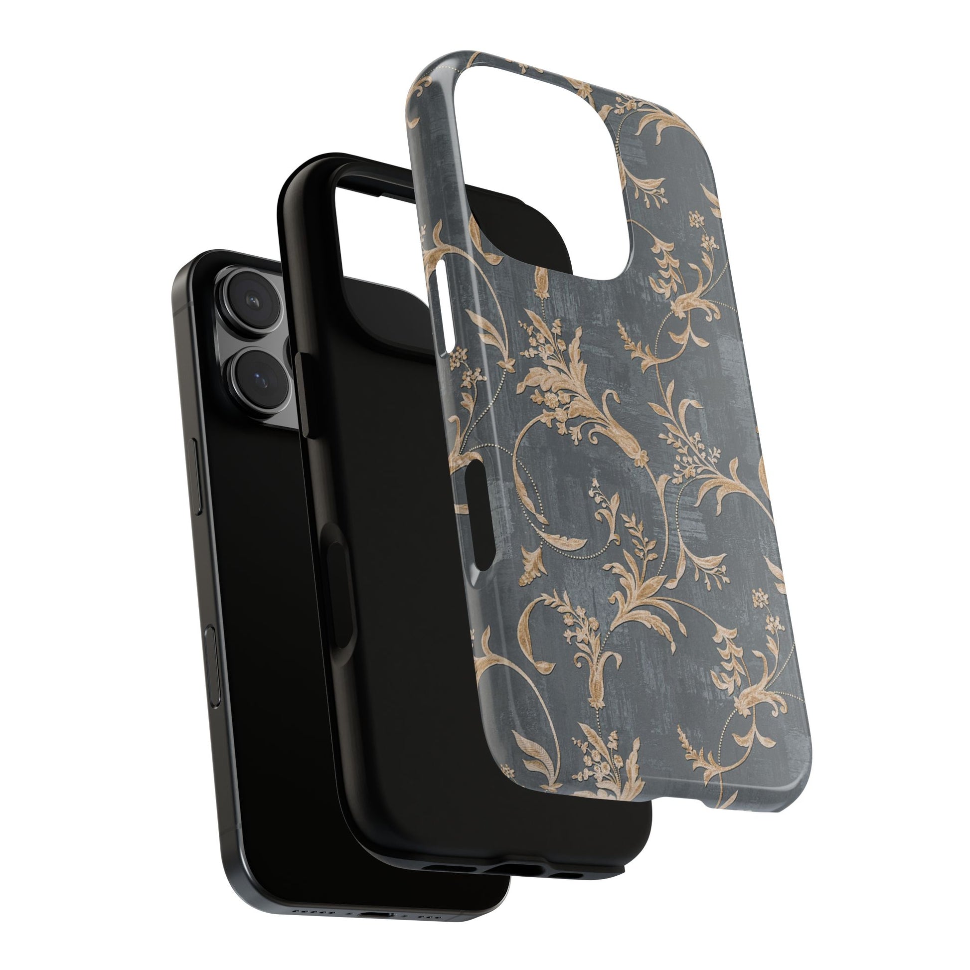 Old-Fashioned Flower Phone Case – Aesthetic Protective Cover for iPhone & Samsung - JGUS