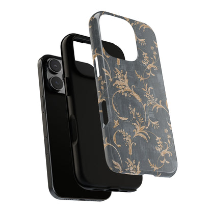 Old-Fashioned Flower Phone Case – Aesthetic Protective Cover for iPhone & Samsung - JGUS