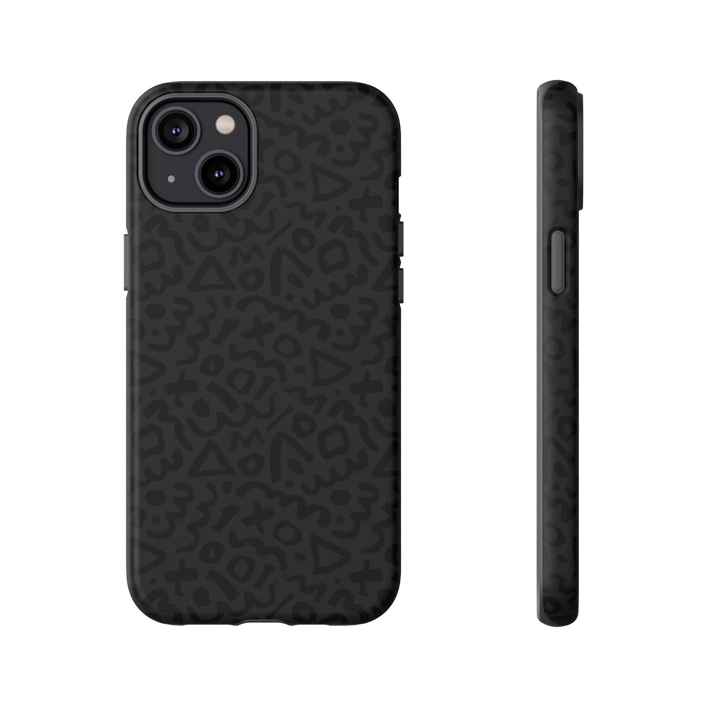 Retro Geometric Vibes Phone Case – 80s 90s Vintage Abstract Pattern for iPhone & Samsung - JGUS