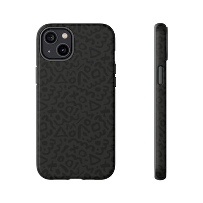 Retro Geometric Vibes Phone Case – 80s 90s Vintage Abstract Pattern for iPhone & Samsung - JGUS