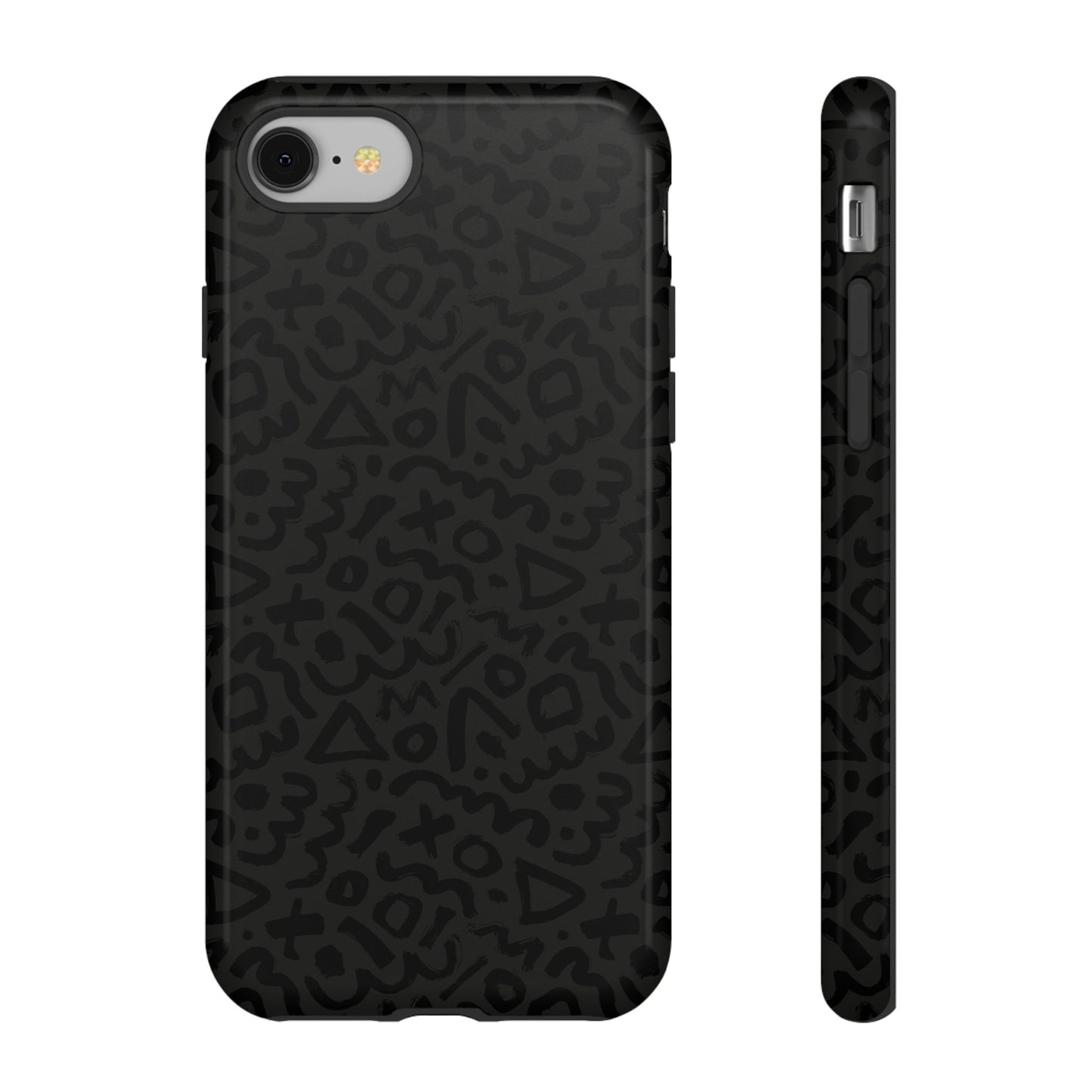 Retro Geometric Vibes Phone Case – 80s 90s Vintage Abstract Pattern for iPhone & Samsung - JGUS