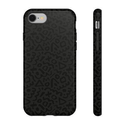 Retro Geometric Vibes Phone Case – 80s 90s Vintage Abstract Pattern for iPhone & Samsung - JGUS