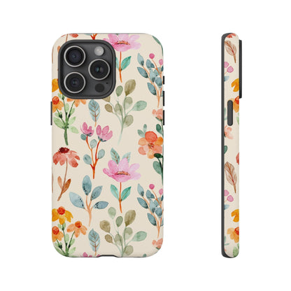 Petal Splash Watercolor Symphony Phone Case